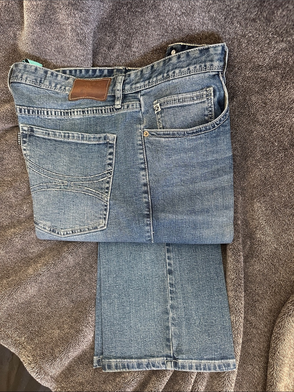 Men's Straight Fit Denim Jeans in Light Blue